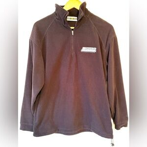 NORTH END Big Ten Network Men's Black Quarter Zip Fleece Pullover